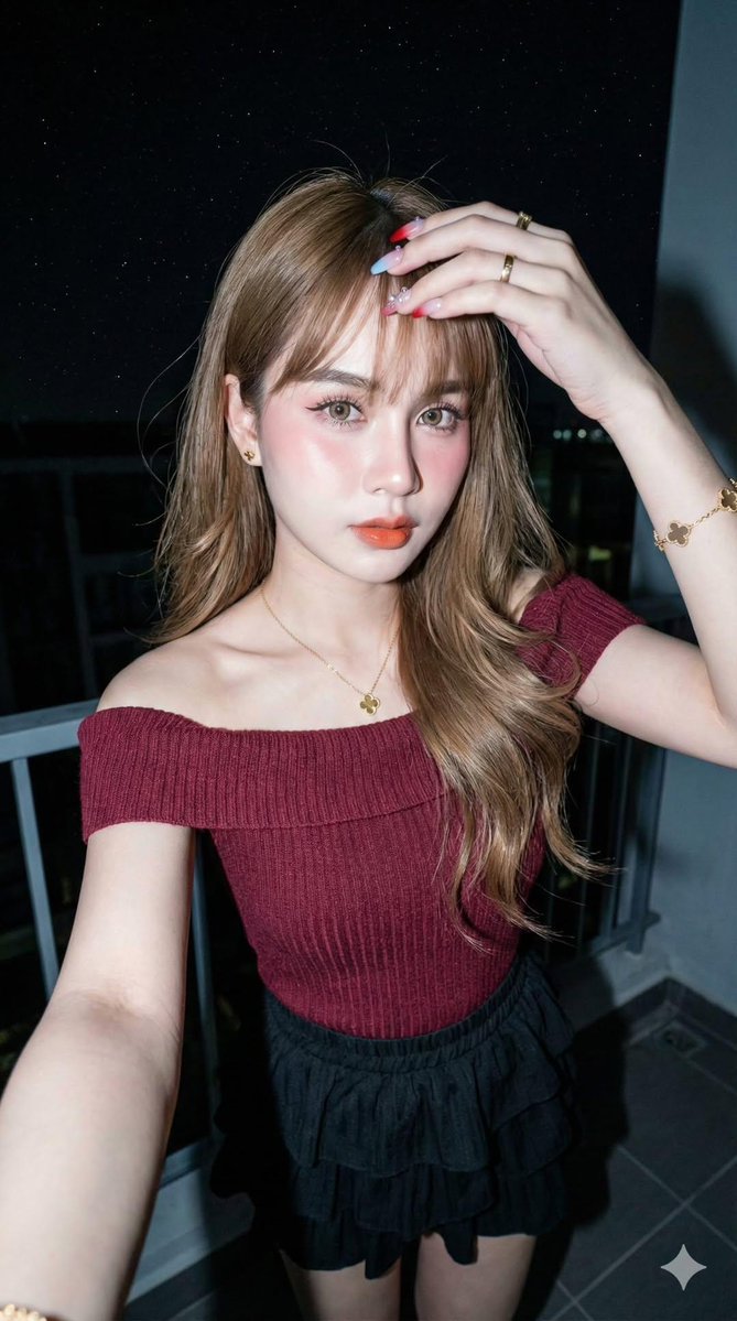 一张甜美写实的女生肖像照